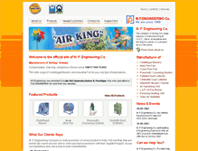 Tablet Screenshot of airkingblower.com